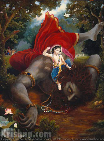 Lord Balarama Slays The Demon Pralamba