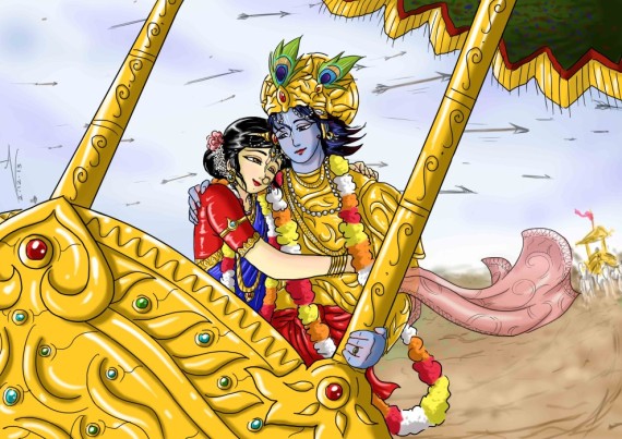 23 SI (história - Krishna) O Casamento de Krishna e Rukmini (3050) (bg)5