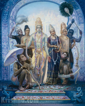 Lord Ramachandra's Triumphant Return to Ayodhya
